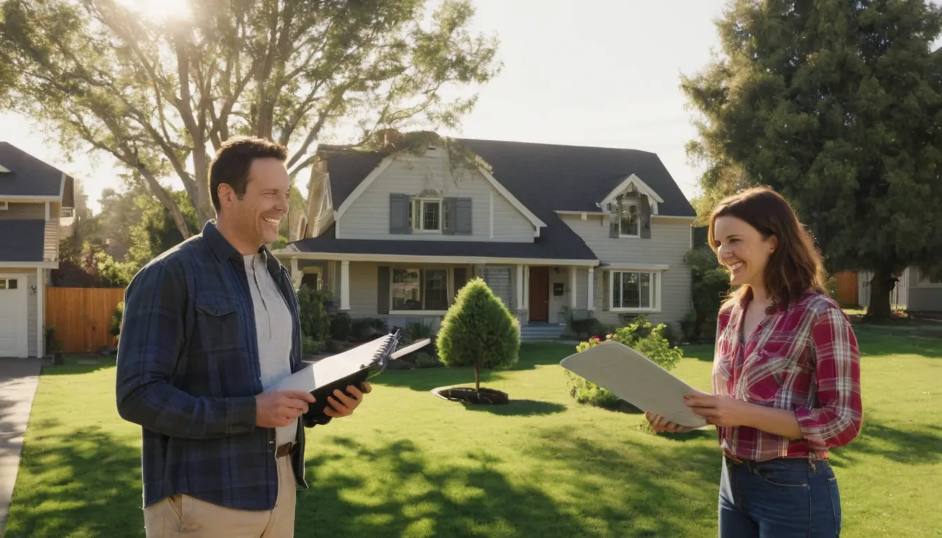 Homeowner reviewing a written tree removal quote with a local provider